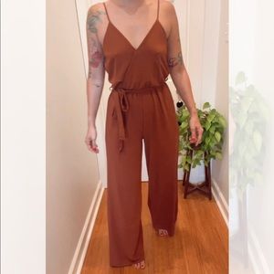Wide leg jumpsuit